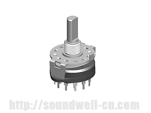 RS24 Metal Shaft Rotary Route Switch